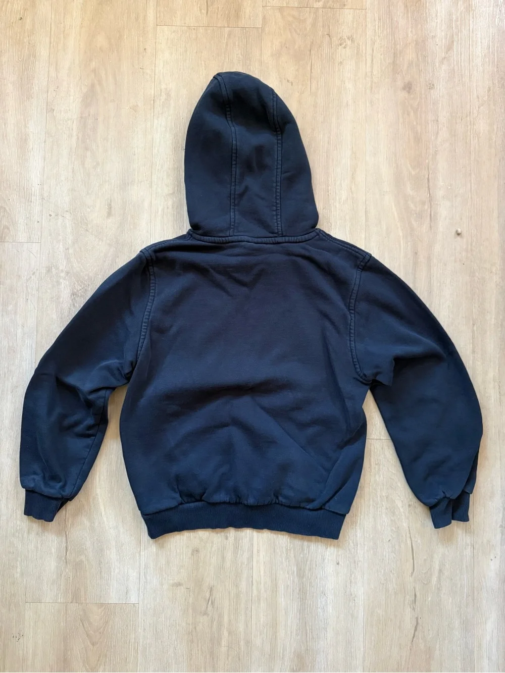 Nike Kids Black Hoodie with White Swoosh